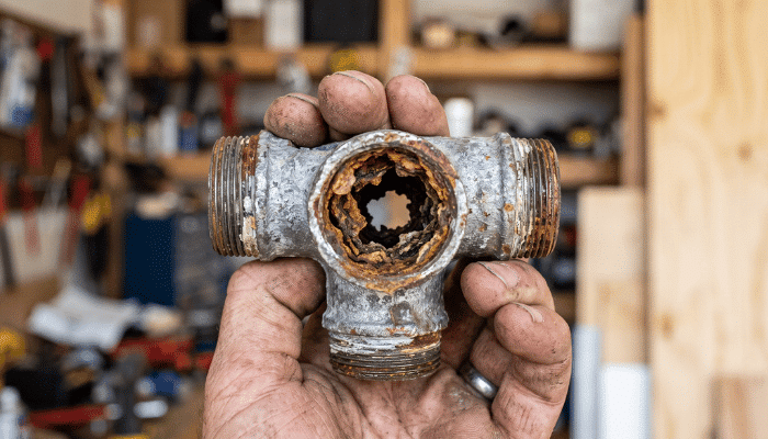 Corroded Piping